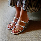SILVER SANDAL A6959 M VE25|12