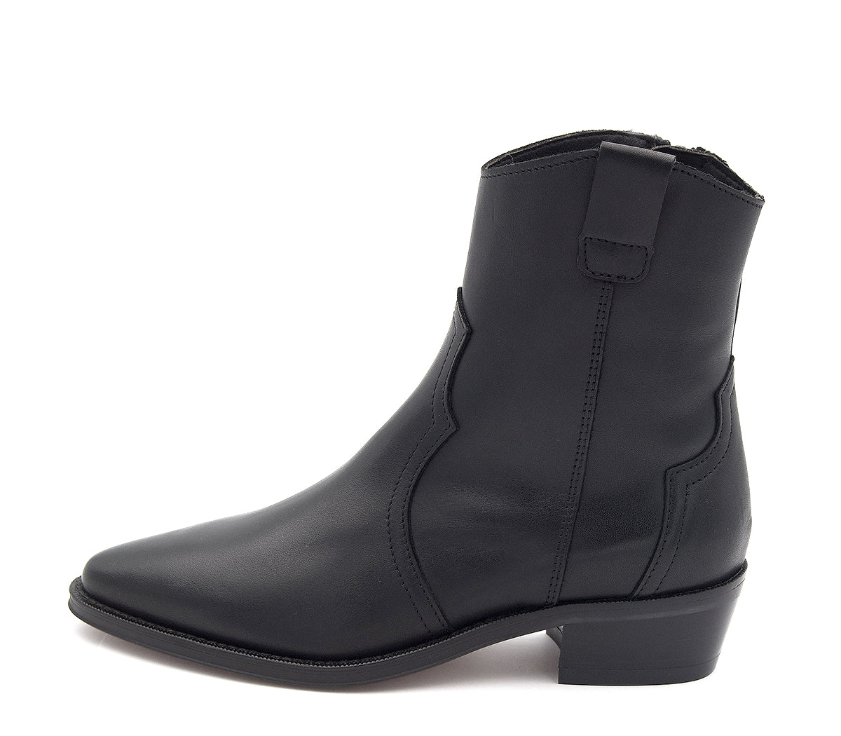5644 BOTÍN COWBOY PIEL NEGRA