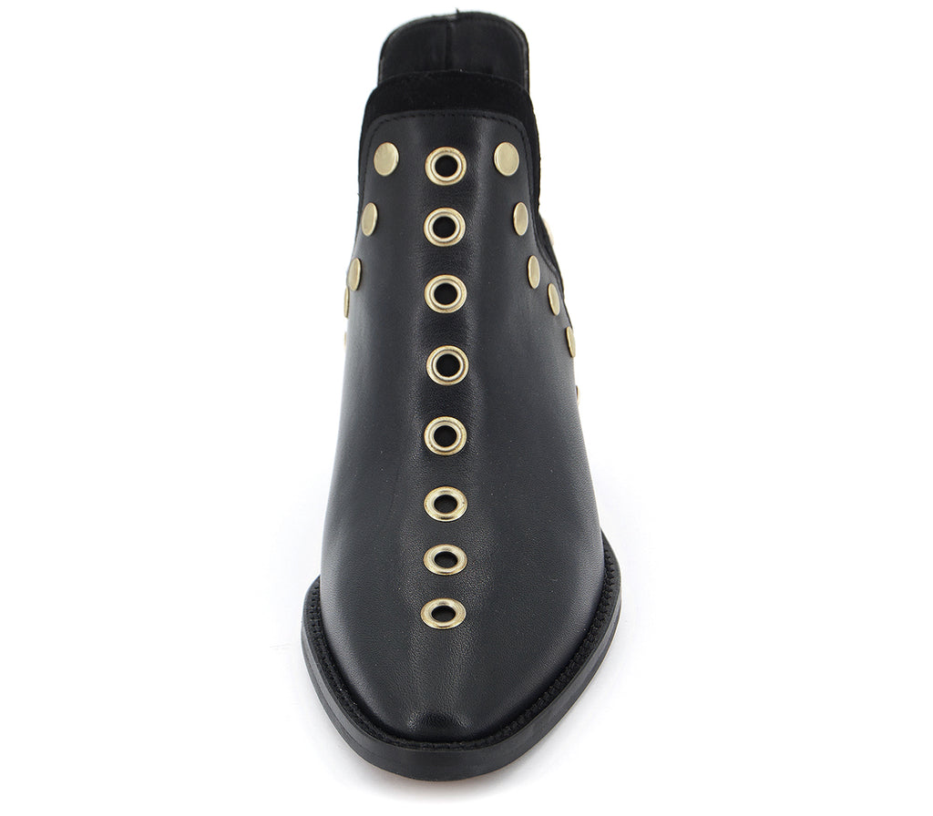 5654 BOTIN TACHAS PIEL NEGRA