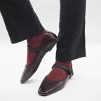 SA742 BAILARINA EFECTO CHAROL GRANATE