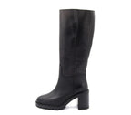 5730 BOTA PIEL TACÓN NEGRA