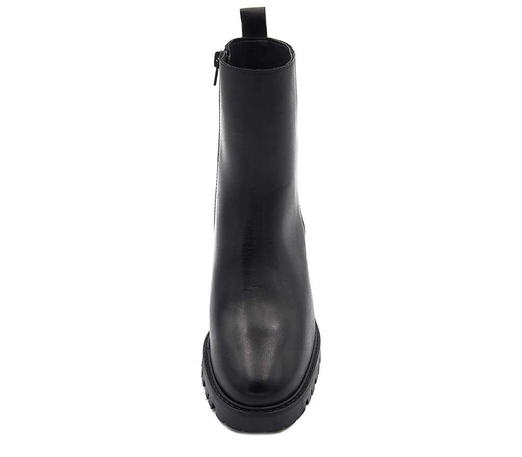 5731 BOTÍN TACÓN PIEL NEGRA