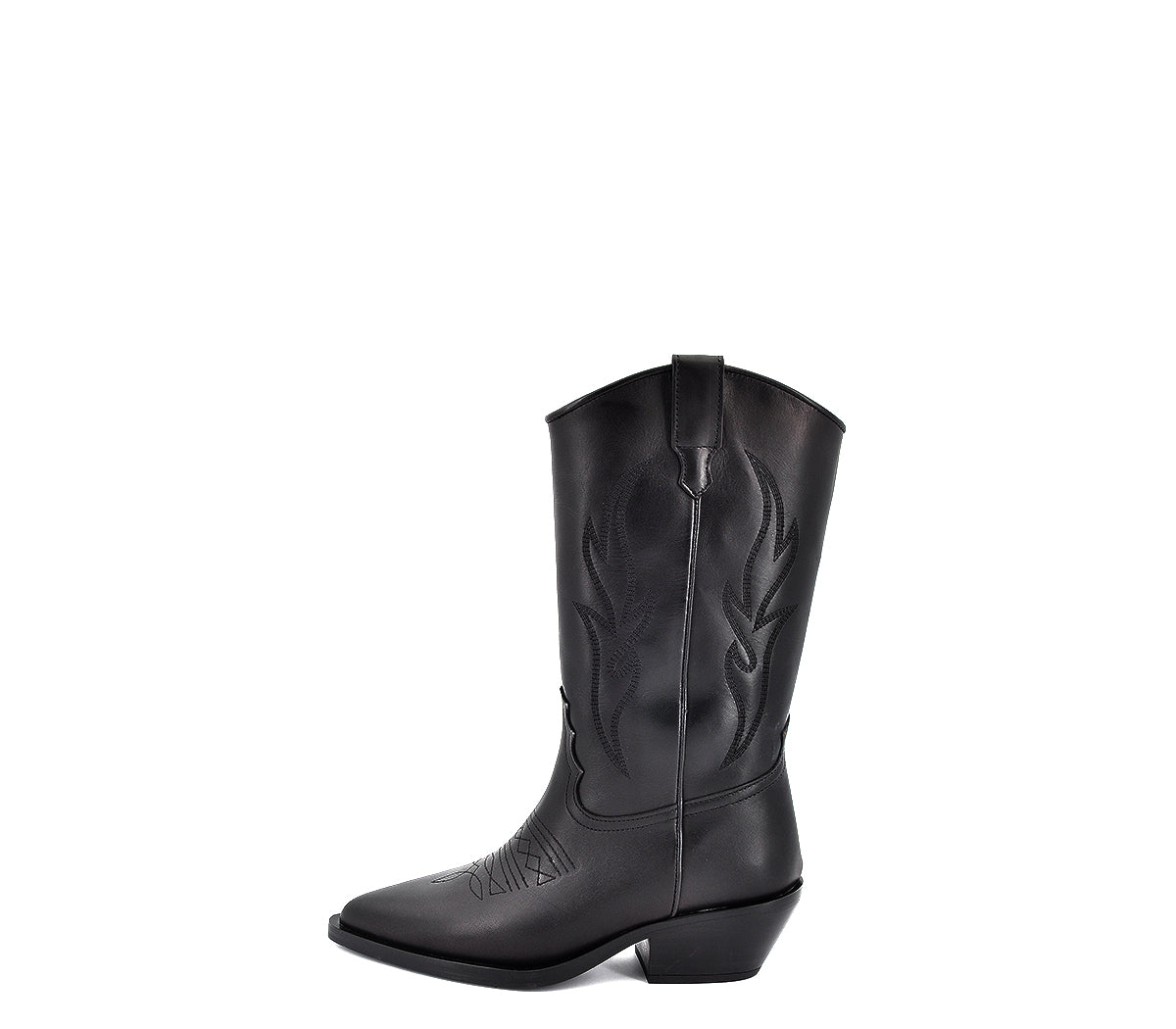 5255 BOTA ALTA COWBOY PIEL NEGRA