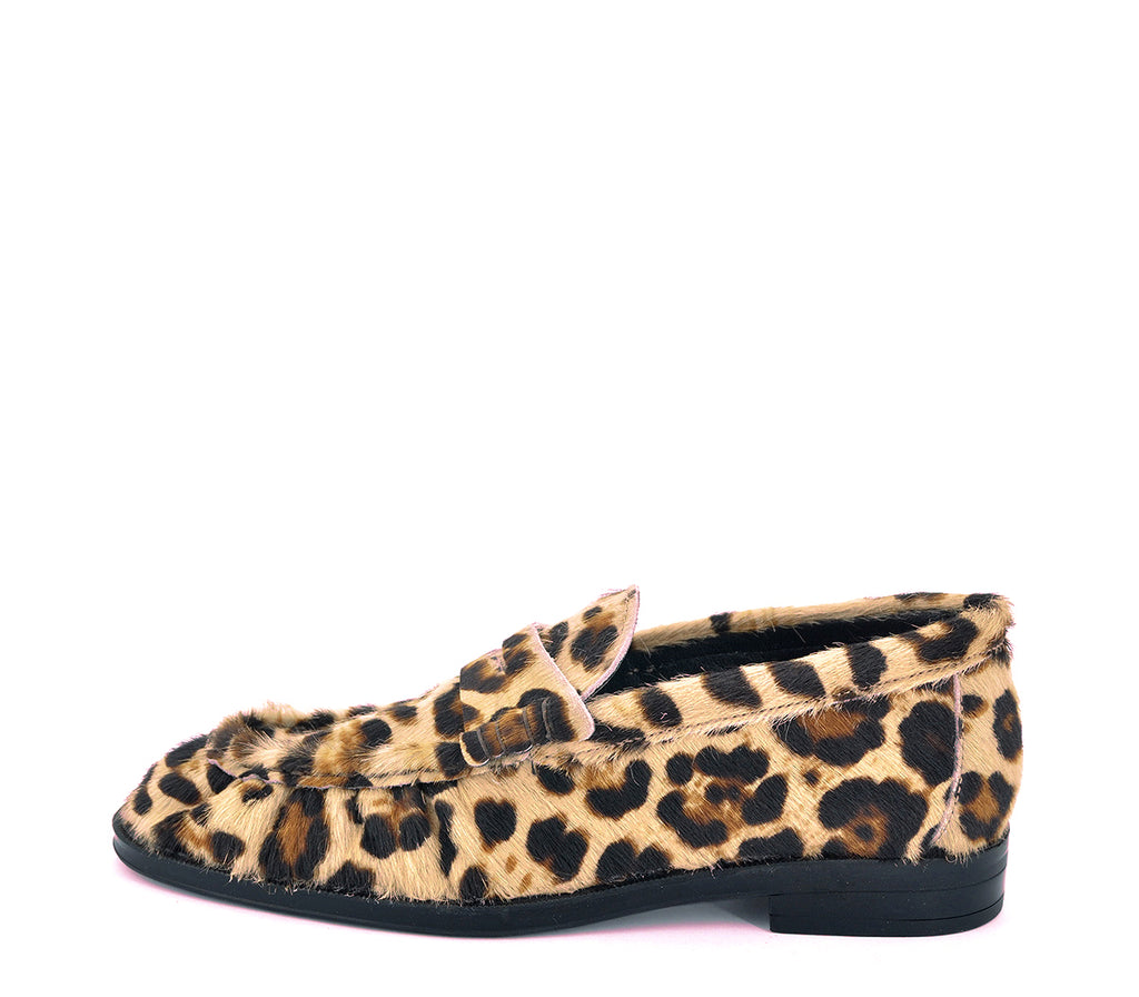 5328 MOCASÍN FRUNCIDO PELO ESTAMPADO LEOPARDO
