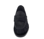5328 MOCASIN FRUNCIDO ANTE NEGRO