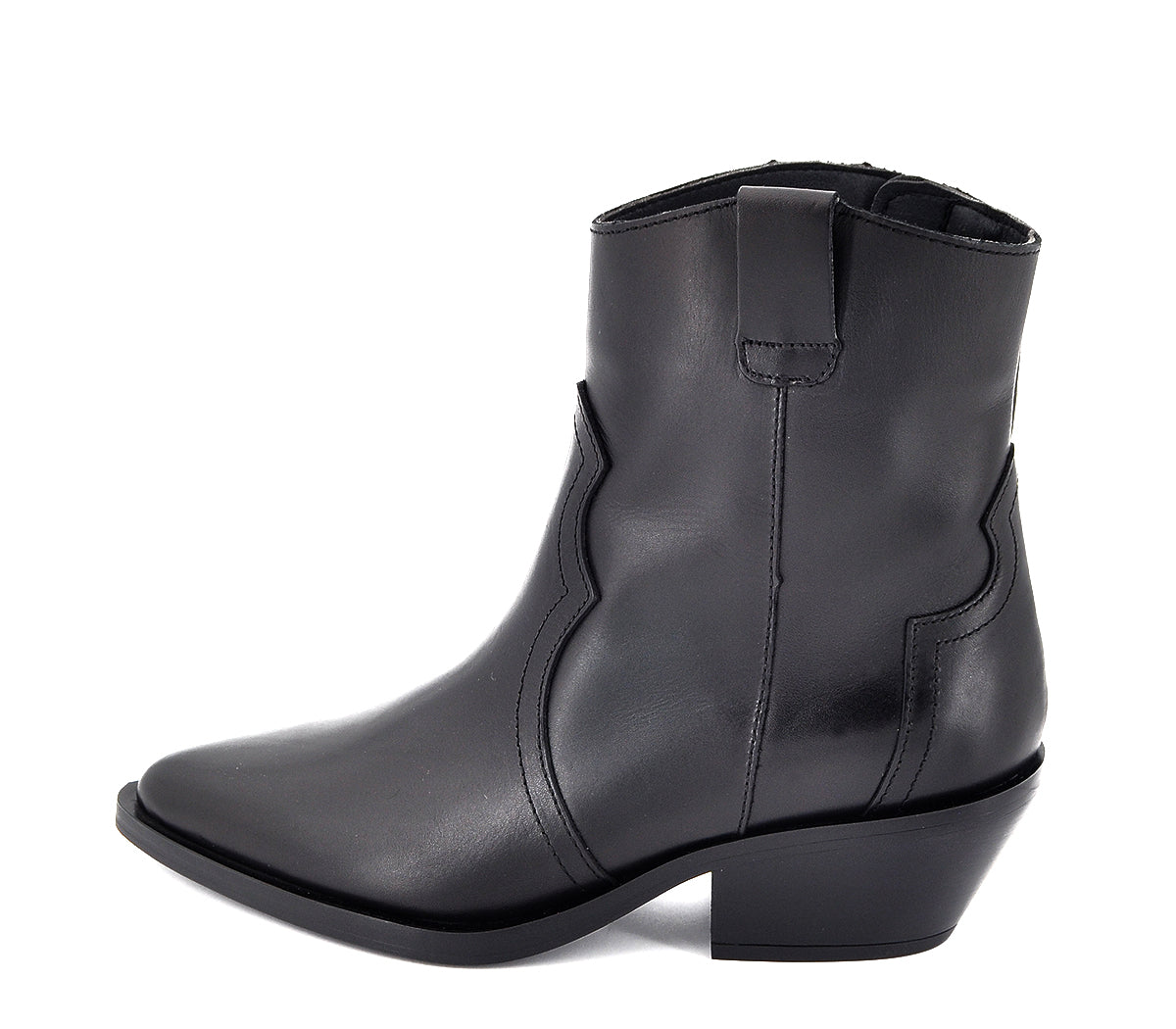 5689 BOTÍN COWBOY PIEL NEGRA