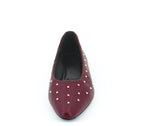 5558 BAILARINA TACHAS PIEL BURDEOS