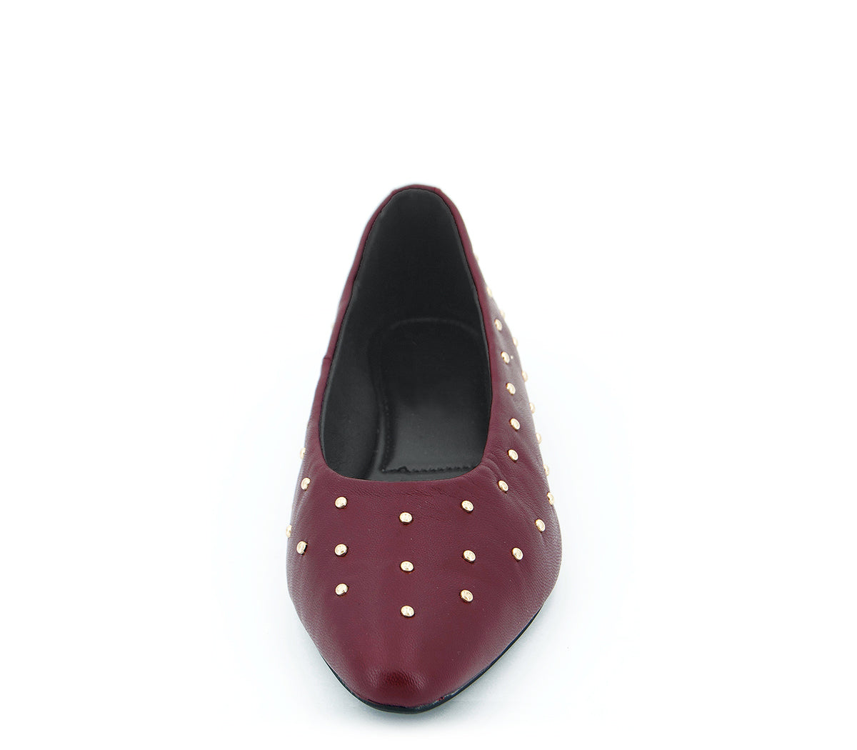 5558 BAILARINA TACHAS PIEL BURDEOS