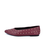 5558 BAILARINA TACHAS PIEL BURDEOS