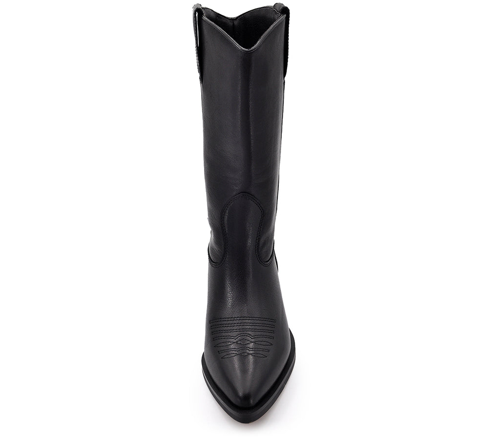 5687 BOTA ALTA COWBOY PIEL NEGRA