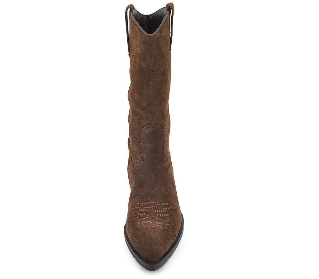 5687 BOTA ALTA COWBOY SERRAJE MARRÓN
