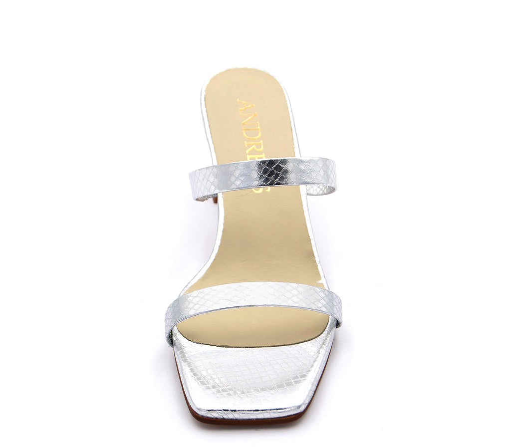 SILVER SANDAL A7371 M VE25|12