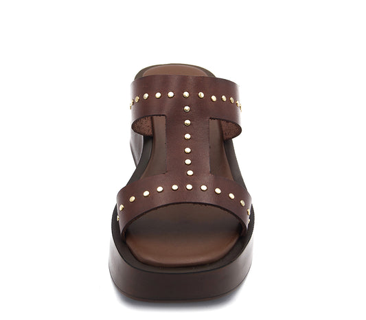 SANDALIA MARRON A7404 P VE25|48