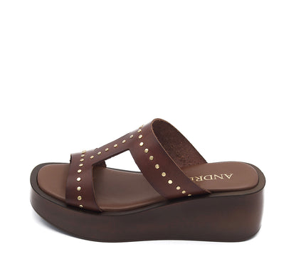 SANDALIA MARRON A7404 P VE25|48