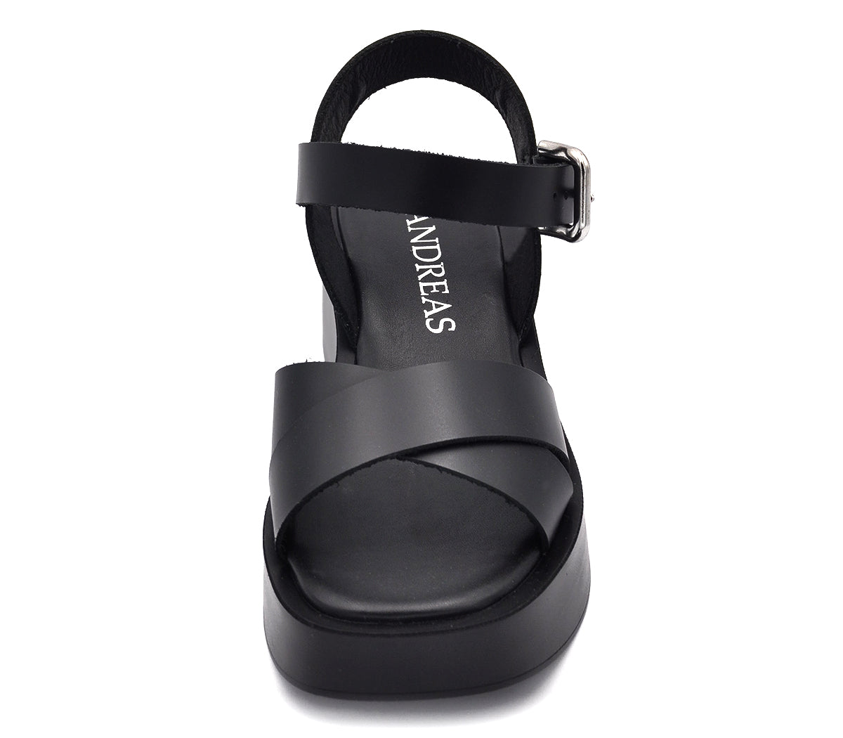 BLACK PLATFORM SANDAL A7407 P VE25|15