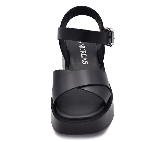 SANDALIA PLATAFORMA NEGRO A7407 P VE25|15