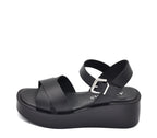 BLACK PLATFORM SANDAL A7407 P VE25|15