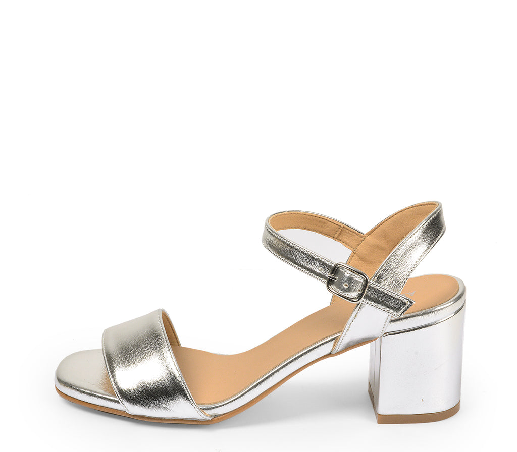 SILVER HEEL SANDAL A4914 M VE25|12