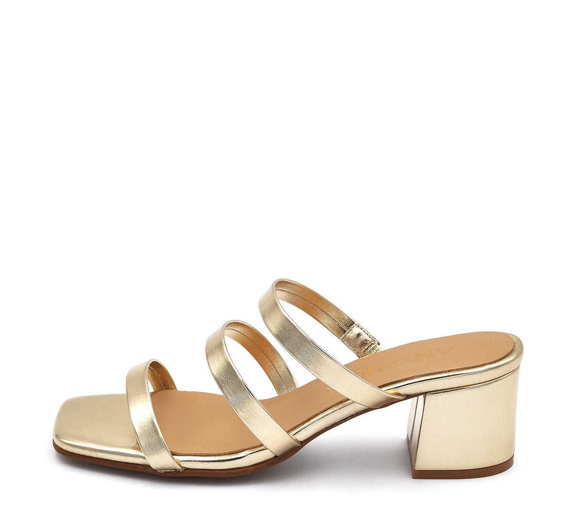 A6959 SANDALIA TACÓN TRES TIRAS PLATINO