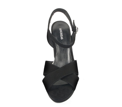SANDALIA TACÓN NEGRO A3124 A VE25|15