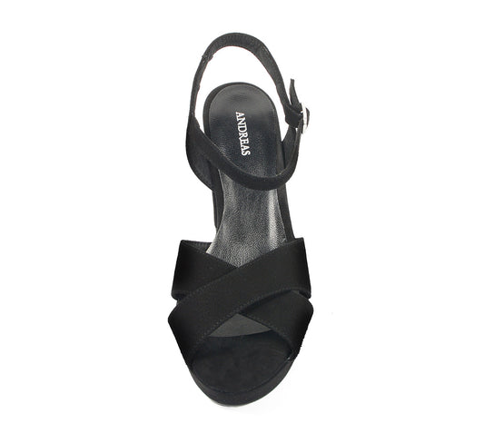 SANDALIA TACÓN NEGRO A3124 A VE25|15