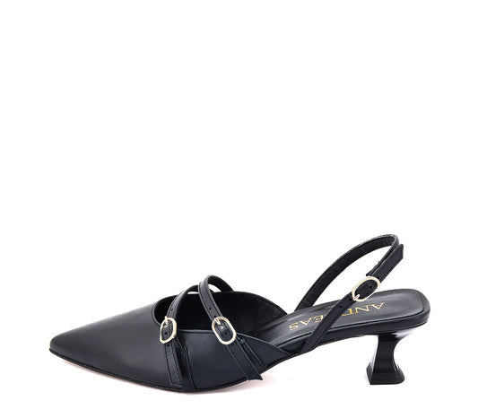 A7087 ZAPATO DESTALONADO NEGRO