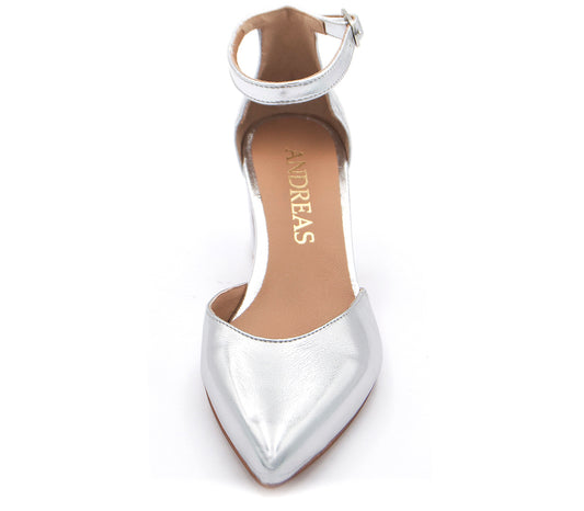 ZAPATO TACON PLATA A4194 M VE25|12