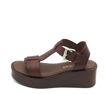 SANDALIA MARRON A7406 P VE25|48