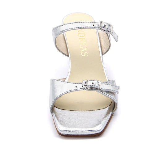 SANDALIA TACÓN PLATA A7369 M VE25|12