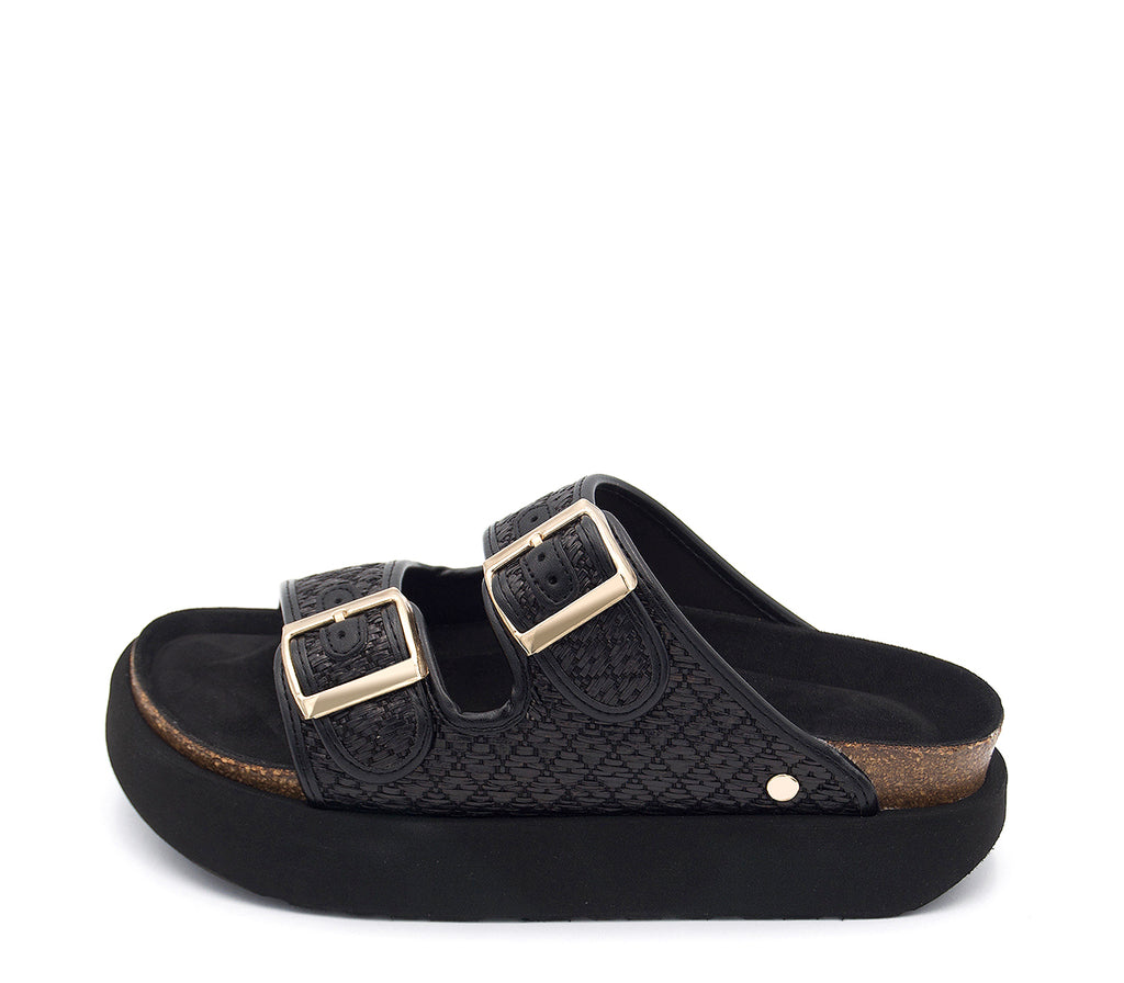 BLACK SANDAL G106362 R VE25|15