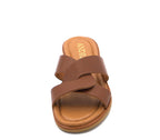 F-17 Leather Crossed Sandal