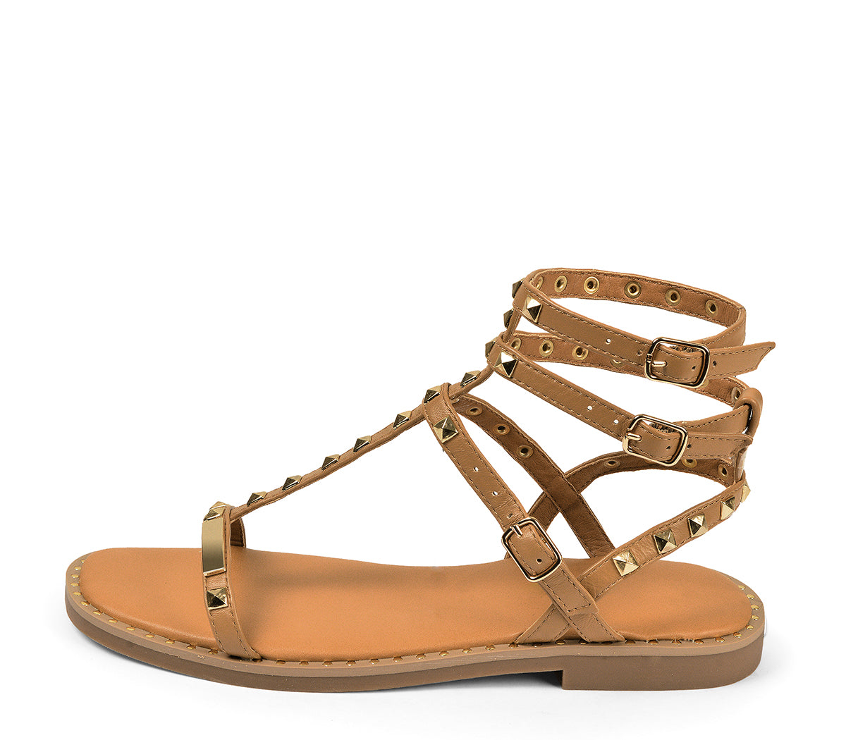 CORALIE SANDALIA ROMANA PIEL CUERO