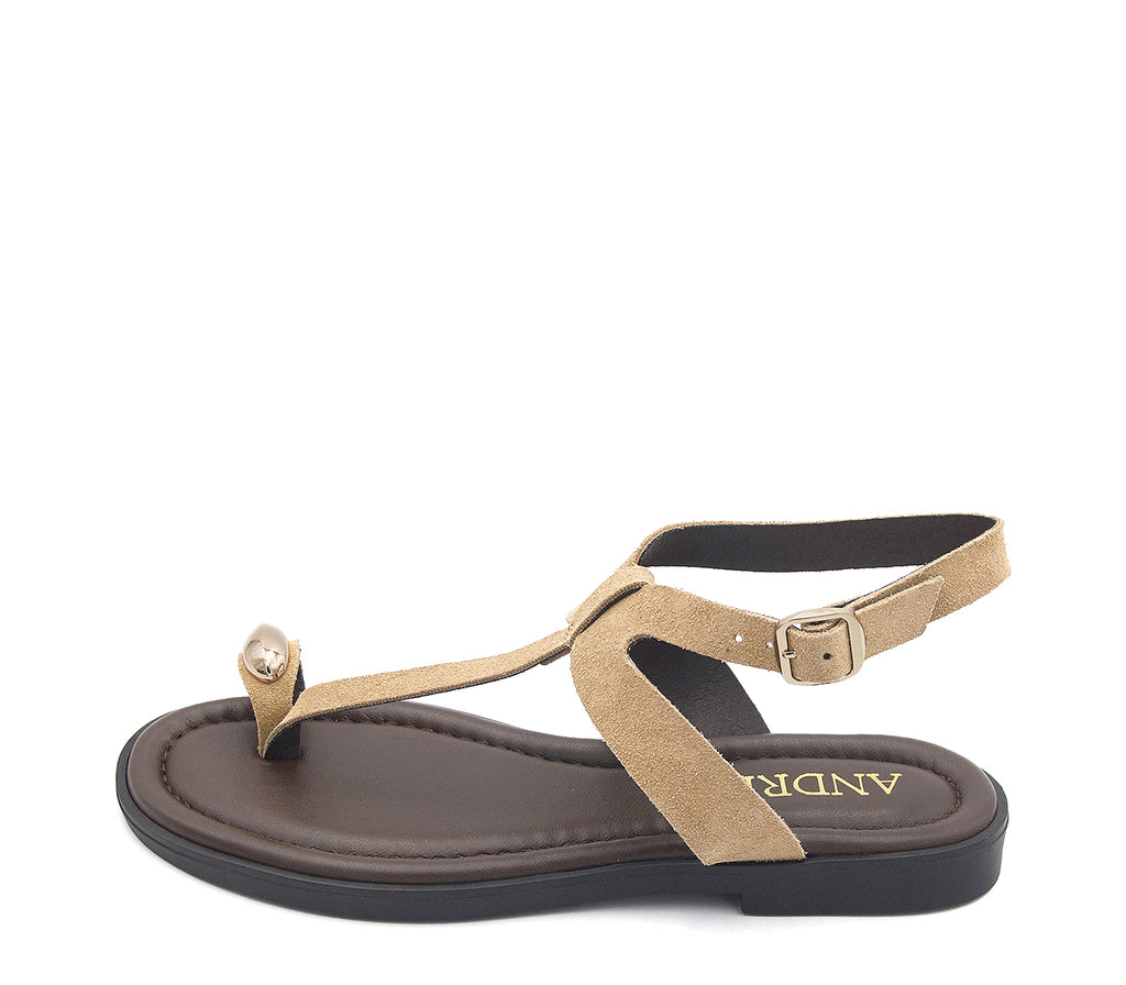 S-16 SANDALIA PIEZA SERRAJE BEIGE