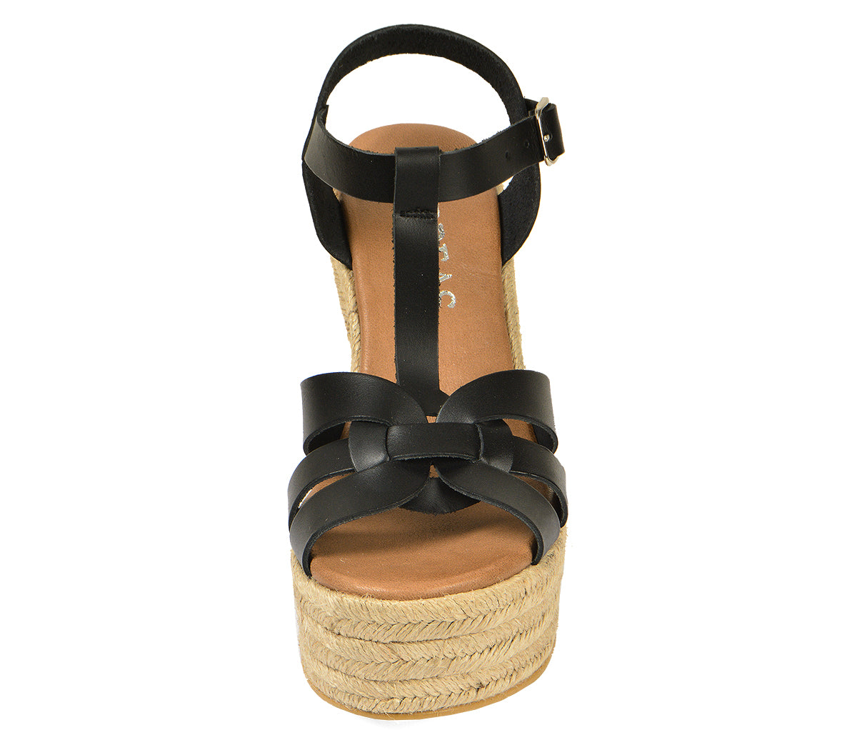 4463 ALPARGATA NUDO PIEL NEGRA