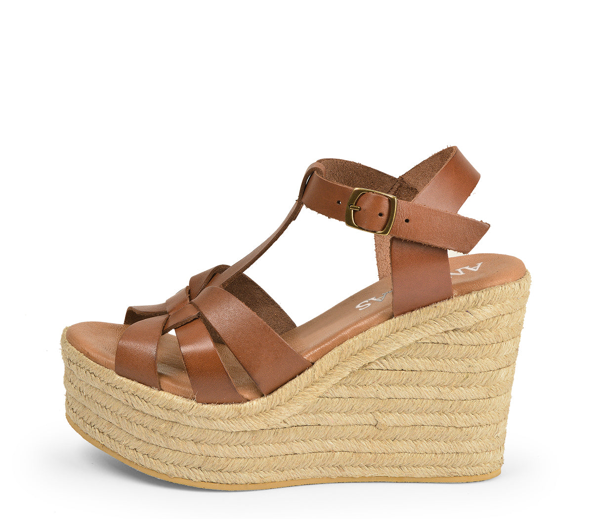 4463 ALPARGATA NUDO PIEL CUERO