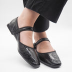 SA742 BAILARINA EFECTO CHAROL NEGRO