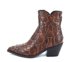 9098 BOTÍN COWBOY TACHAS CUERO