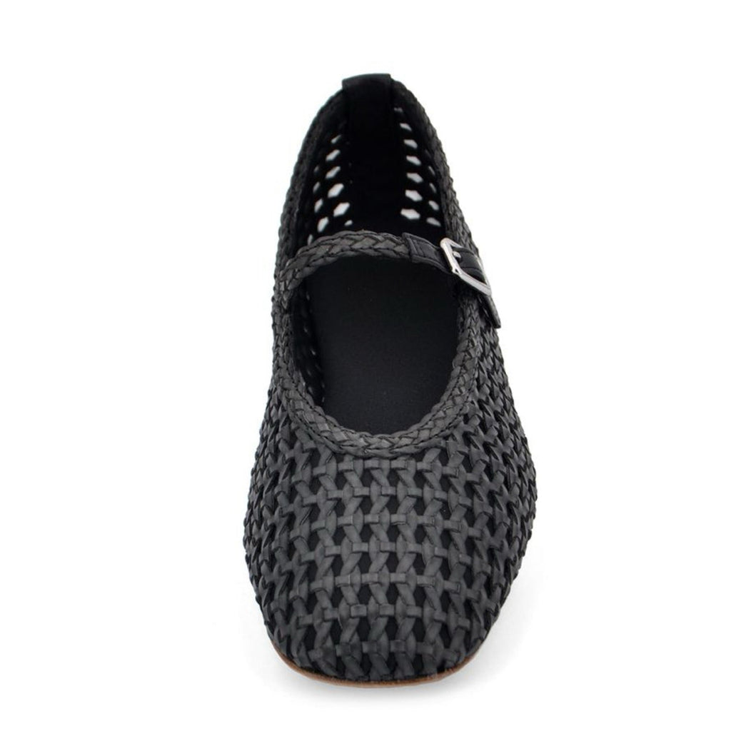 5551 BAILARINA EFECTO TRENZADO NEGRO