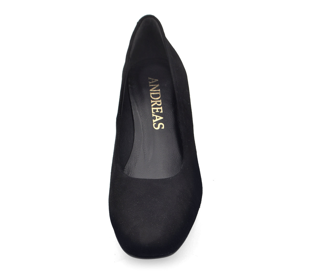A2966 ZAPATO TACÓN ANTE NEGRO