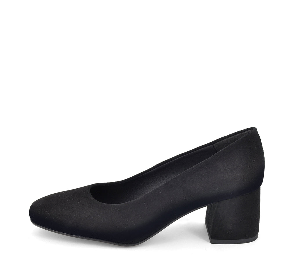 A2966 ZAPATO TACÓN ANTE NEGRO