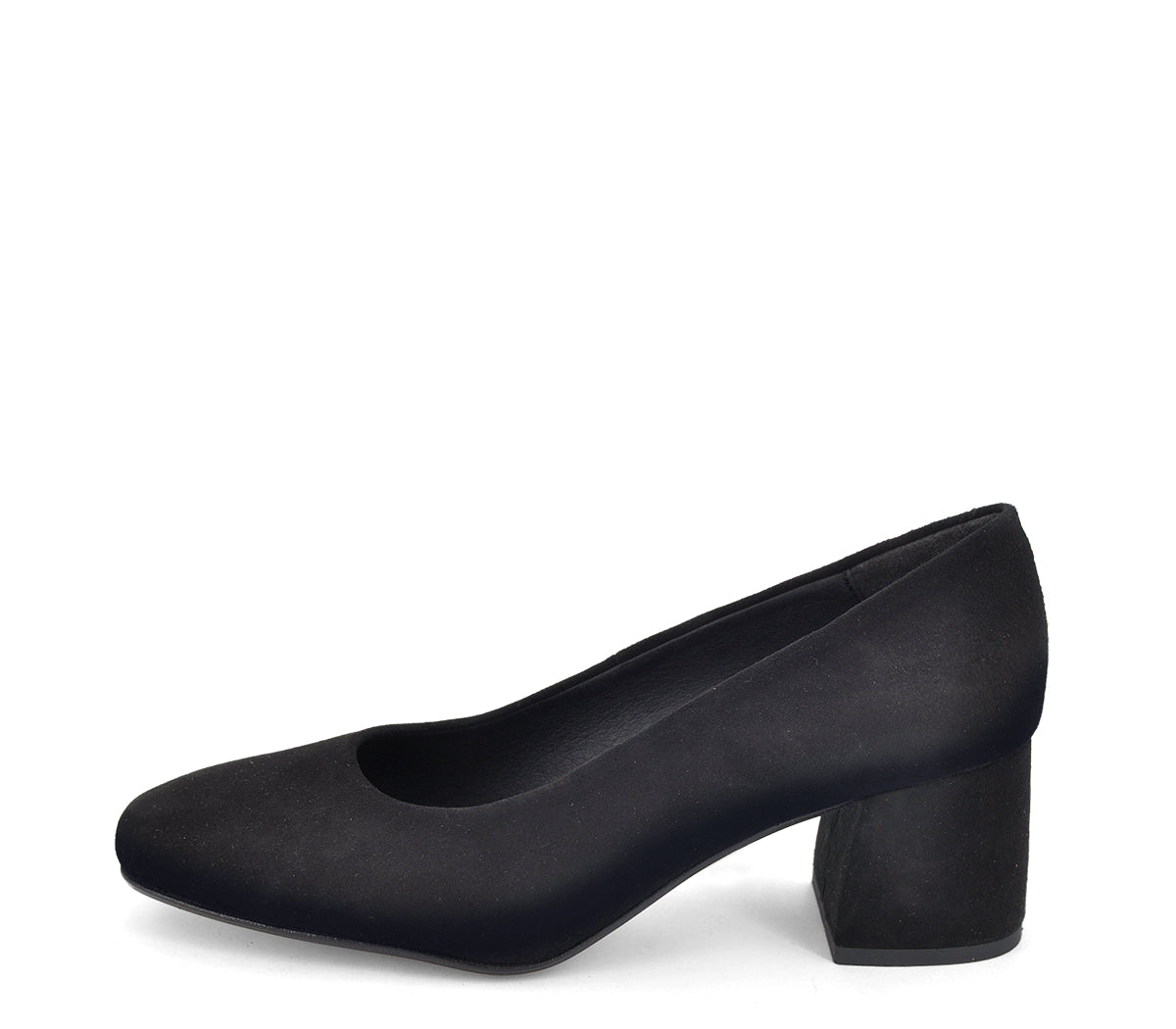 A2966 ZAPATO TACÓN ANTE NEGRO