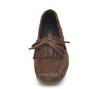 A7766 MOCASÍN SERRAJE MARRÓN Y FLECOS