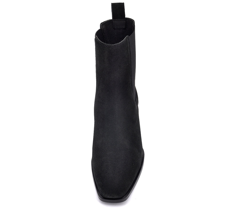 A7782 BOTÍN CHELSEA SERRAJE NEGRO TACÓN