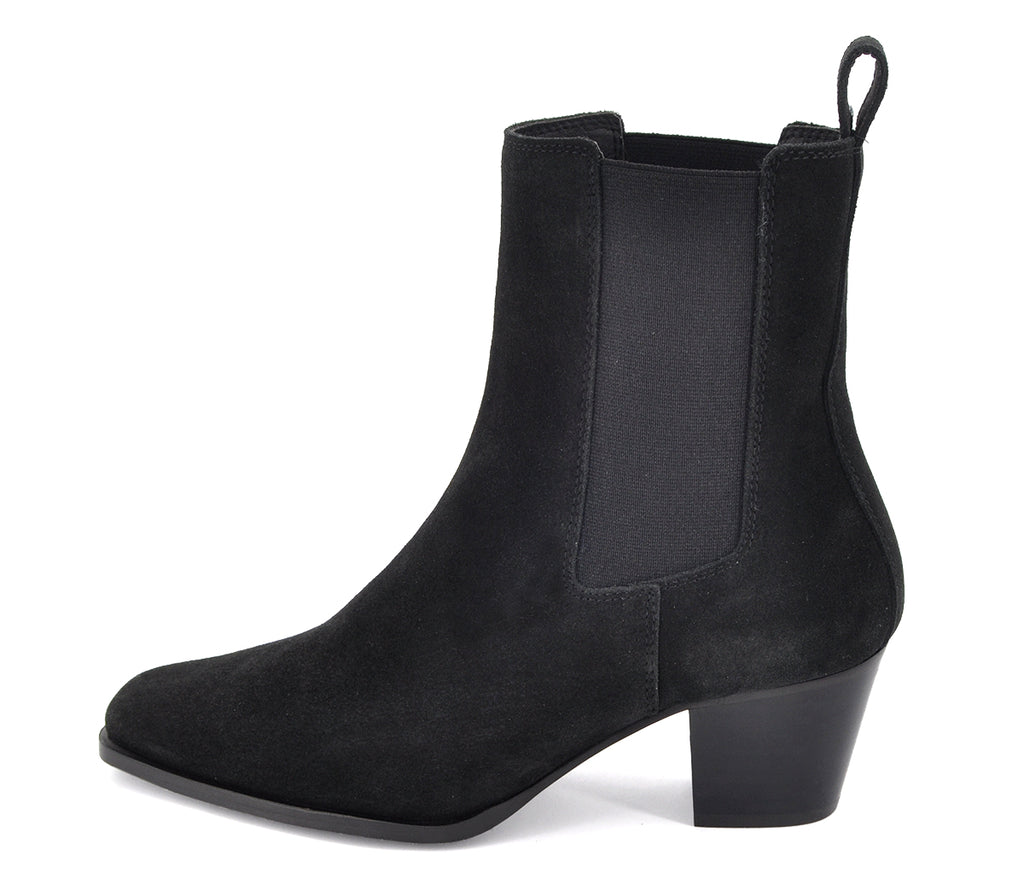 A7782 BOTÍN CHELSEA SERRAJE NEGRO TACÓN