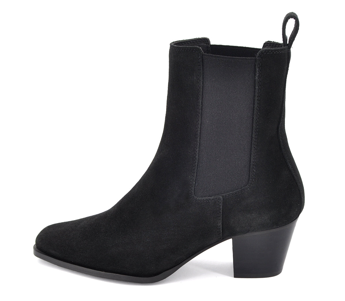 A7782 BOTÍN CHELSEA SERRAJE NEGRO TACÓN