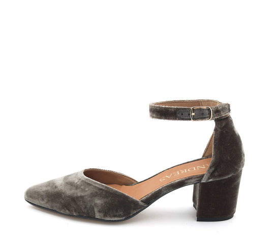 A4194 ZAPATO TERCIOPELO TAUPE