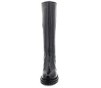 A7036 BOTA PIEL Y ELÁSTICO NEGRO