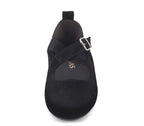 A7456 BAILARINA TIRAS CRUZADAS SERRAJE NEGRO