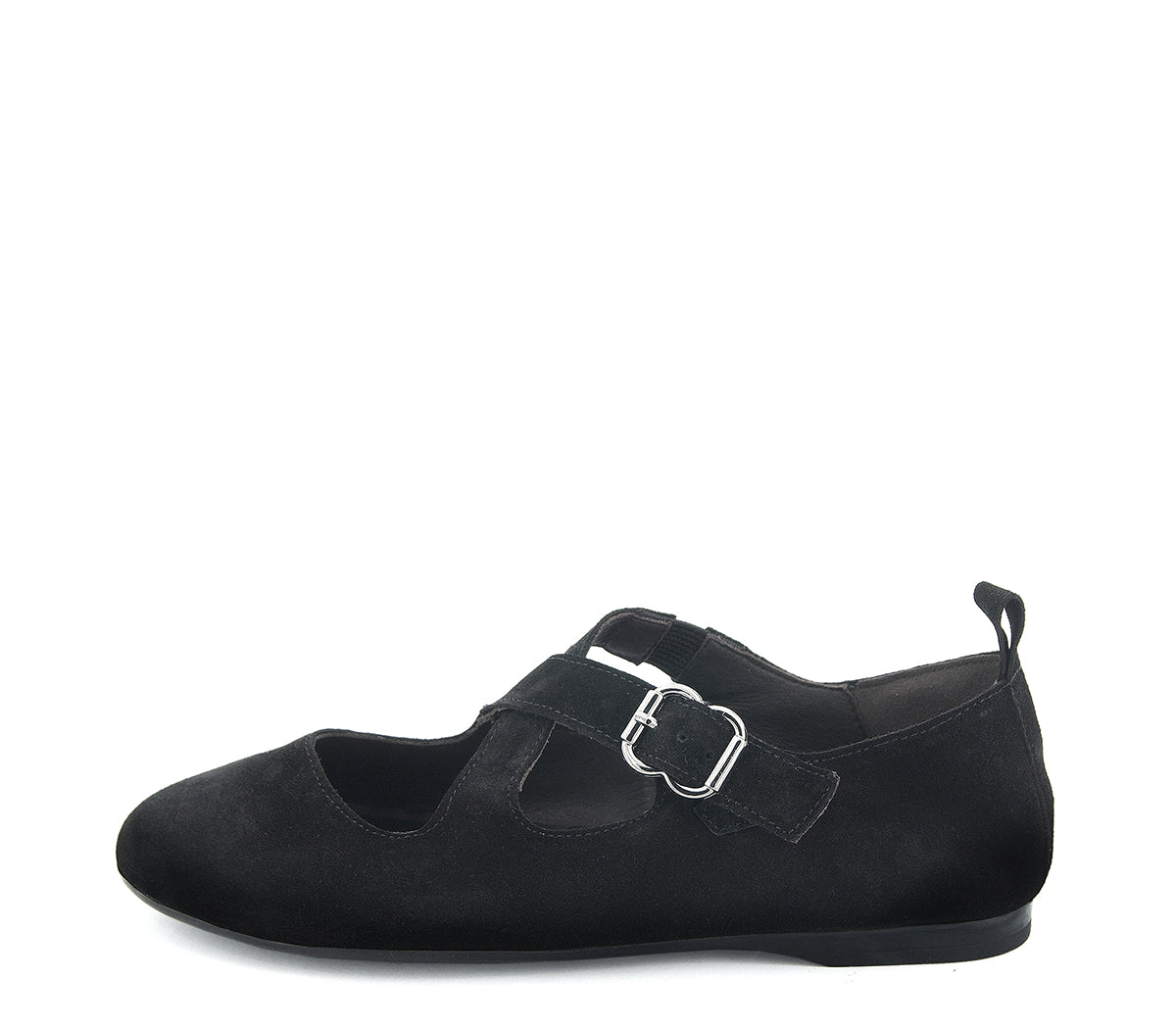 A7456 BAILARINA TIRAS CRUZADAS SERRAJE NEGRO