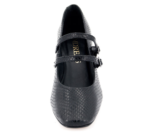 A7494 BLACK HEEL SHOE